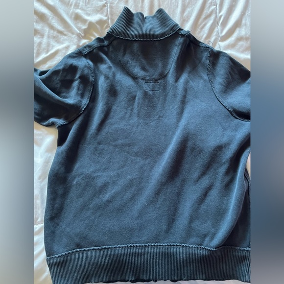Grey/ Blue XXL Abercrombie & Fitch Zip Up Sweater - Picture 2 of 4